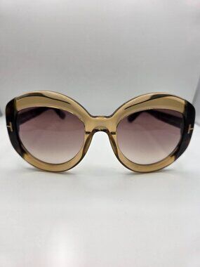 Tom Ford Bianca Brown Oversized Sunglasses with Case
